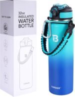 32oz Insulated Water Bottle with Straw Lid & Spout Lid & Paracord Handle, Stainless Steel Water Bottle Wide Mouth, Double Wall for Women Men Gym Fitness Outdoor - Image 6