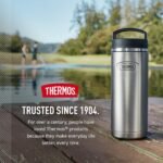 THERMOS ICON SERIES Stainless Steel Water Bottle with Screw Top Lid - 32 Ounce, Saddle - Vacuum Insulated Water Bottle with Lid - Image 7