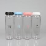 Eco-Friendly Bio Plastic BPA-Free Bottle 4EA, 500ml 16.9 fl oz, 4 Color Bundle, BPA Free, Made in Korea, Hot(212°F) & Ice(32°F), Chemical Resistance, Lightweight 2.55" x 7.48" - Image 3