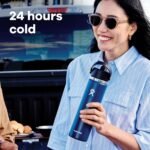 Hydro Flask Water Bottle - Insulated Stainless Steel - Wide Straw Lid, Non Spill, Leakproof in 24 Oz Aloe Green - Image 4