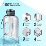 GIFUBOWA 3l Goal Large Water Bottle with Handle BPA Free Leakproof Motivational Big Sports Capacity Drink Jug - Image 4