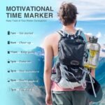 GIFUBOWA 3l Goal Large Water Bottle with Handle BPA Free Leakproof Motivational Big Sports Capacity Drink Jug - Image 6