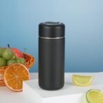 Mini Water Bottle Small Water Bottles Vacuum Insulated Water Flask Thermal Water Bottle Hot and Cold Drinks Travel Coffee Mug thermo fIask 12 Oz (black) - Image 3