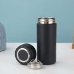 Mini Water Bottle Small Water Bottles Vacuum Insulated Water Flask Thermal Water Bottle Hot and Cold Drinks Travel Coffee Mug thermo fIask 12 Oz (black) - Image 5