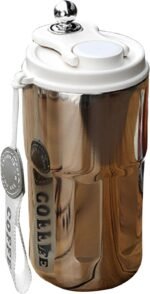 Portable Travel Mug Vacuum Coffee Bottle With Temperature Display Spill Proof Coffee Leak Proof Tumbler Cup Spill Proof Coffee Travel Mug Insulated Water Cup Easy To Clean Coffee Bottle - Image 4