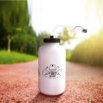 Hockey Water Bottles with Long Straw, Fit for Football Lacrosse Gym Sport, Plastic Squeezable Leakproof BPA Free, No Strange Smell, Easy to Clean, 1 Liter 32 oz (3 Straw Caps) (white) - Image 3
