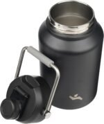 1 Gallon Jug with Handle,128 oz Insulated Water Bottle with Carrying Pouch, Double Wall Vacuum Stainless Steel Metal Bottle,Black - Image 6