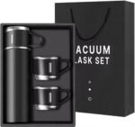 Stainless Steel Thermo 500ml/16.9oz Vacuum Insulated Bottle with Cup for Coffee Hot drink and Cold drink water flask. (black) - Image 3