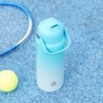 BJPKPK Insulated Water Bottle with Straw Lid, 18oz Thermo Water Bottles with Soft Nozzle, Flex Handle & Non-slip Boot, BPA Free Leak Proof Stainless Steel Metal Thermo, Tumblers, Cups,Sea Salt - Image 5