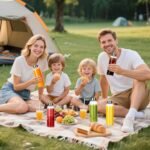 P&C GOODS Glass Juice Bottles with Lids Set of 8, Reusable Clear Glass Water Bottles 18oz with Stainless Steel Cap for Refrigerator, BPA Free and Leak Proof - Image 4