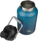 Half Gallon Jug with Handle,64 oz Insulated Water Bottle with Carrying Pouch,Double Wall Vacuum Stainless Steel Metal Bottle,Indigo Black - Image 5
