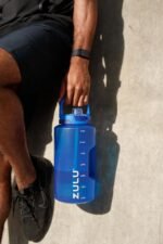 ZULU Goals 128oz Half Gallon Plastic Water Bottle with Straw and Time Marker | Large Reusable Jug with Handle and Leak Proof Lid for All Day Hydration, Gym and Outdoors, Gift Ready, Royal Blue - Image 3