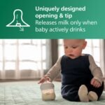 Philips Avent Natural Glass Baby Bottles with Natural Response Nipples (Slow Flow, Flow 2), 4oz, 4-Pack, SCY910/04 - Image 5