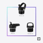 IRON °FLASK Camping & Hiking Hydration Flask with Straw, BPA-Free Insulated Stainless Steel Sports Water Bottle - 64 oz Dark Rainbow - Image 4