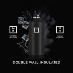 IRON °FLASK Camping & Hiking Hydration Flask with Straw, BPA-Free Insulated Stainless Steel Sports Water Bottle - 64 oz Dark Rainbow - Image 5