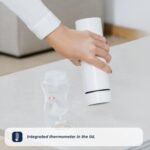 Nuby RapidCool Portable Baby Bottle Maker - with Milk Powder Dispenser and Digital Lid - Ideal for Travel Bottles and Night Feeds - Stainless Steel - Image 5