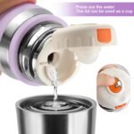 Stainless Steel thermo Bottles with cup 700ml/23.7oz Vacuum Insulated Bottle for hot and cold coffee drink water thermo flask with cup.(Purple,700ml) - Image 5