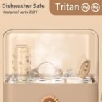 Evorie Tritan Spill Proof Toddler Straw Sippy Cup, 10 oz for Baby and Toddlers 1-3 Years Old, No Spill Straw Water Bottle with Removable Handles, Ideal for School, BPA-Free, Happy Valley - Image 7