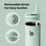 BOTTLE BOTTLE Insulated Water Bottle 24oz with Straw Lid and Handle for Sports Travel Gym Stainless Steel Water Bottles Double-Wall Vacuum Metal Leak Proof BPA-Free - Image 5