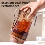 16oz Trendy Reusable Portable Tumbler - BPA Free, Leak - Proof, Lightweight & Easy to Carry,Ideal for On - the - Go Sipping (Brown) - Image 5