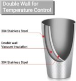 Beasea Stainless Steel Cups 15 oz, 4 Pack Large Stackable Stainless Steel Tumbler Bulk Double Wall Insulated Metal Pint Glasses Tin Cups for Drinking Home Restaurant Office Party Camping - Image 4