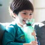 24 OZ Motivational Kids Water Bottle With Time Marker,Straw Lid,Leak Proof, Tritan BPA Free Sports Water Bottle Green-Blue(1 Lid) - Image 5