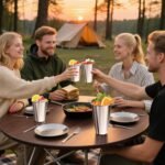 Set of 8 Stainless Steel Cups,16oz Stackable Metal Drinking Cups, Stacking Beer Pint Cups for Home, Party, Camping, Outdoor - Image 5