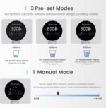 Water Dispenser for 5 Gallon Bottle, Rechargeable Water Pump - Foldable Water Spout for 5 Gallon Bottle, Long-Lasting,Smart LED Display, Portable Water Dispenser for Home & Outdoor (Black) - Image 4