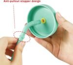 PandaEar Kids & Toddler Glass Cups, 4 Pack Glass Mason Jar Cups 8.45 oz with Silicone Sleeves & Straws, Toddler Spill-Proof Smoothie & Snack Cups - Image 5