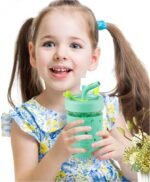 PandaEar Kids & Toddler Glass Cups, 4 Pack Glass Mason Jar Cups 8.45 oz with Silicone Sleeves & Straws, Toddler Spill-Proof Smoothie & Snack Cups - Image 7