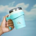 Konokyo 10 oz Tumbler with Handle and 2 Straw 2 Lid, Insulated Water Bottle Stainless Steel Vacuum Cup Reusable Travel Mug, Mint - Image 6