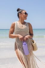 Ello Cooper 22oz Stainless Steel Water Bottle with Straw and Carry Handle, Double Walled and Vacuum Insulated Metal, Leak Proof Locking Lid with Soft Silicone Spout, Reusable, BPA Free, Lilac - Image 3