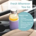 Glass Water Bottles 6 Pack With Sleeves and Stainless Steel Lids - 18oz Size - Leak Proof Caps, Reusable and Perfect For Travel and Storing Beverages Juice, Smoothies, Kombucha, Kefir, Tea - Image 4