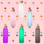 Glass Water Bottle with Protective Silicone Sleeve and Bamboo Lid Urban green, 18oz, 1extra 304 Stainless Steel Lid with Handle, BPA Free, Dishwasher Safe, Valentine Gift - Image 4