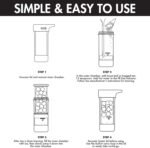 Primula Press and Go Iced Tea Maker, Travel Tumbler, Infuser Bottle, Leak-proof Flip-top Lid with Carry Loop, Dishwasher Safe, Made without BPA, 16-Ounce, Black, 1 Count (Pack of 1) - Image 6