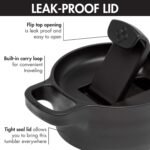 Primula Press and Go Iced Tea Maker, Travel Tumbler, Infuser Bottle, Leak-proof Flip-top Lid with Carry Loop, Dishwasher Safe, Made without BPA, 16-Ounce, Black, 1 Count (Pack of 1) - Image 7