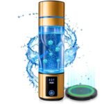 2026 Premium Hydrogen Water Bottle Generator 5000 PPB, 10 fl oz, Wireless Charging Pad, 2200mAh Battery, UV Light, SPE PEM Technology for Skin Hydration & Wellness - Image 3