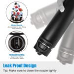 Volhoply 24oz Insulated Water Bottle With Straw Bulk 3 Pack,Metal Wide Mouth Water Bottles With Handle Lid Keep Cold,Reusable Double Wall Cups,Powder Coated Sport Bottle For Holder(Mix,3 Count) - Image 4