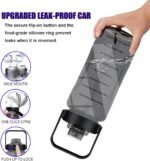 Chokoter Half Gallon Water Bottle with Sleeve, 64OZ Motivational Water Bottle with Straw & Time Marker, BPA Free Leakproof Large Sports Water Bottle, Reusable Water Jug for Workout Gym Sport - Image 3