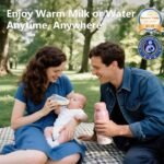 Portable Bottle Warmer, Large 12oz Capacity with Dual Heating Modes for Breast Milk & Water, Smart Temperature Control, Long Battery Life, Bottle Warmer for Outdoor, Airplane & Car Travel, Pink - Image 3