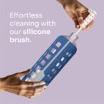 purifyou 40oz / 32oz / 22oz / 12oz Borosilicate Glass Water Bottle with Time & Volume Markers, Silicone Sleeve, Stainless Steel Lid | Reusable Glass Bottle for Water & Juice (22oz Chinese Porcelain) - Image 6