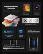 xTool F2 Ultra 60W MOPA & 40W Diode Dual Laser Engraver, 100+ Color Metal Engraving, Dual 48MP Cameras, Auto Streamline, 15,000mm/s Ultra-Fast, AI Powered 3D Fiber Laser Cutter and Engraver Machine - Image 4