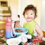 OLDLEY Kids Water Bottle for School, 12 oz (2 lids) BPA-Free Reusable Leak-proof Durable Tritan Plastic Bottles with Straw & Chug Lids, Anti-dust Spout Cover (Pink Blue) - Image 6