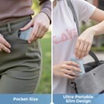 【Upgraded】Exllena Small Insulated Water Bottle 12 oz/350ml– Mini Insulated Water Bottle for Hot & Cold Drinks, Perfect Small Water Bottle for Travel, Purse...(Greyish Blue) - Image 6