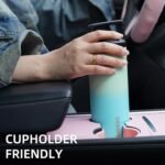 BJPKPK Insulated Water Bottle with 2 Lids,20 oz Double Wall Stainless Steel Vacuum Tumbler Travel Coffee Mug,Wide Mouth Thermal Cup,Sea - Image 7