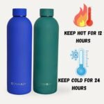 Insulated Stainless Steel Water Bottle - 25Oz - Matte finish–Leakproof, BPA-Free, Double-Wall Vacuum Flask | Keeps Drinks Hot 12h / Cold 24h | For Gym, Hiking, Yoga, School, Office, For the Go - Image 4