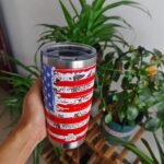 ABC Indus 20oz Stainless Steel Tumbler - USA FlagTumbler with Lid and Straw, Double Walled Travel Mug Insulated for Hot & Cold Drinks, Vacuum Insulated Water Bottle for Home, Patriotic GIft - Image 5
