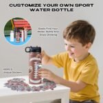 RhythmFit Football Gifts for Boys – 18 oz Football Water Bottle with 100 PCS Stickers, Stainless Steel Insulated Bottle, Sports Gear & Stuff for Boys - Image 5