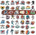 RhythmFit Football Gifts for Boys – 18 oz Football Water Bottle with 100 PCS Stickers, Stainless Steel Insulated Bottle, Sports Gear & Stuff for Boys - Image 6