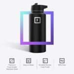 IRON °FLASK Camping & Hiking Hydration Flask with Straw, Wide Mouth Insulated Stainless Steel Sports Water Bottle - 32 oz Cotton Candy - Image 5